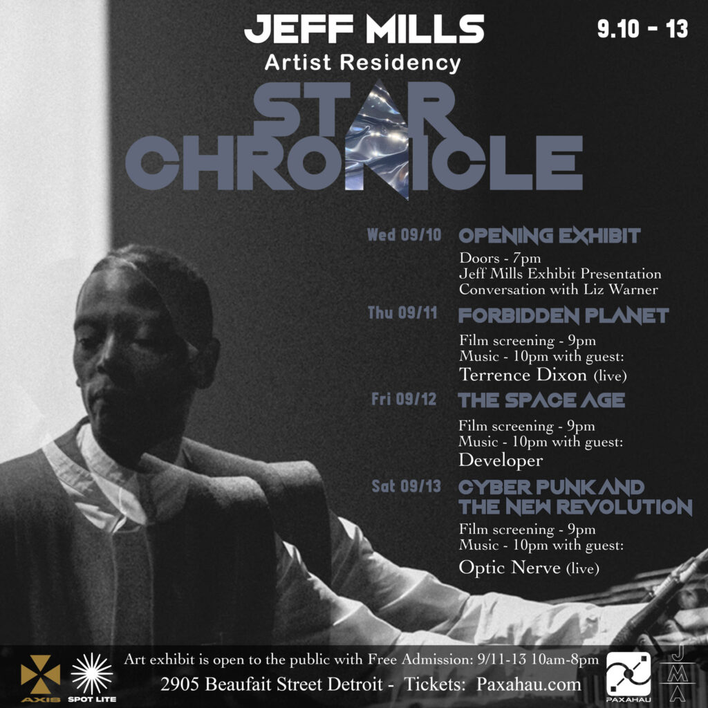 Jeff Mills Announces “Star Chronicle” Residency in Detroit With Film Screenings, Visual Art and More