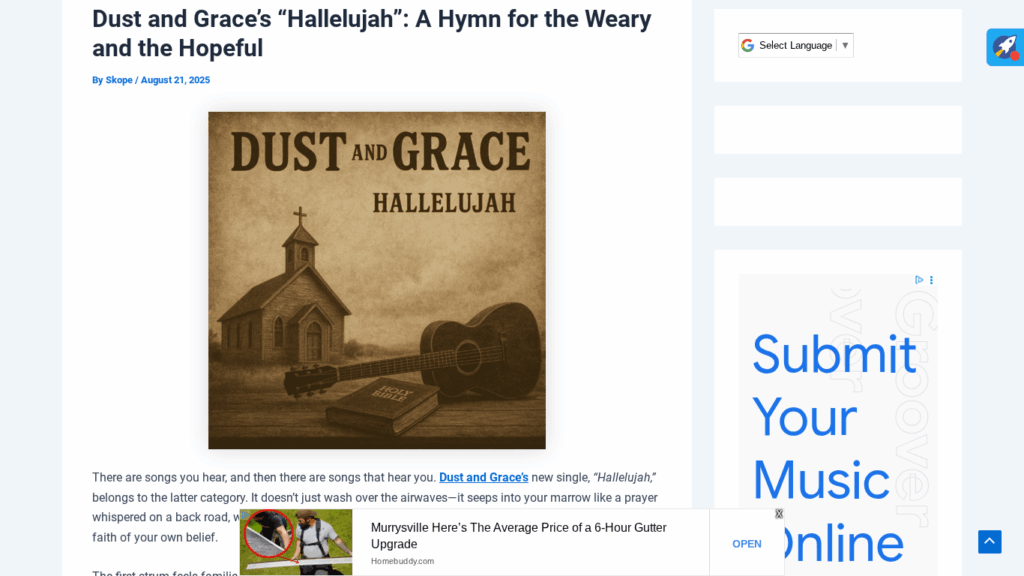 Skope Magazine Reviews Dust & Grace’s “Hallelujah”